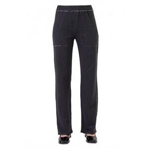 NEW GOLDIE serena double face pocket studio pant in charcoal/grey heather